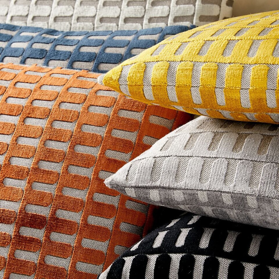 Cut Velvet Archways Pillow Covers West Elm United Kingdom